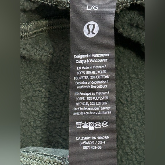 Lululemon Men’s Large Fleece Train Track Pants - Picture 4 of 9